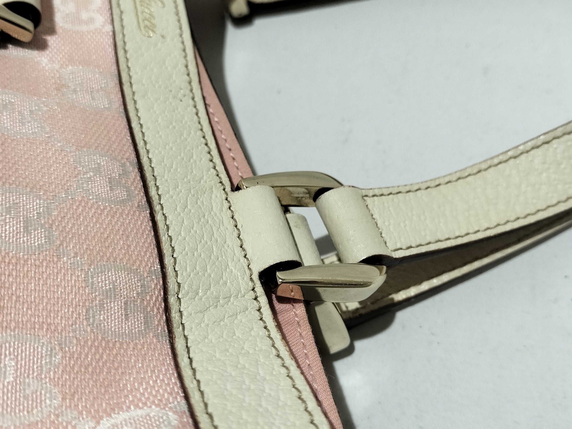 GUCCI GG Canvas Tote Bag Pink 141742 Tote Bag