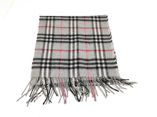 BURBERRY Scarf Gray Scarf