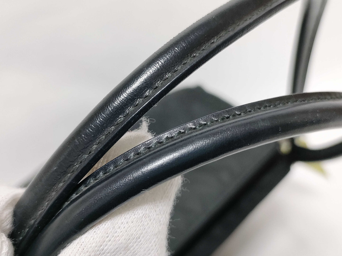 PRADA Nylon Leather Tote Bag