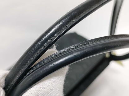 PRADA Nylon Leather Tote Bag