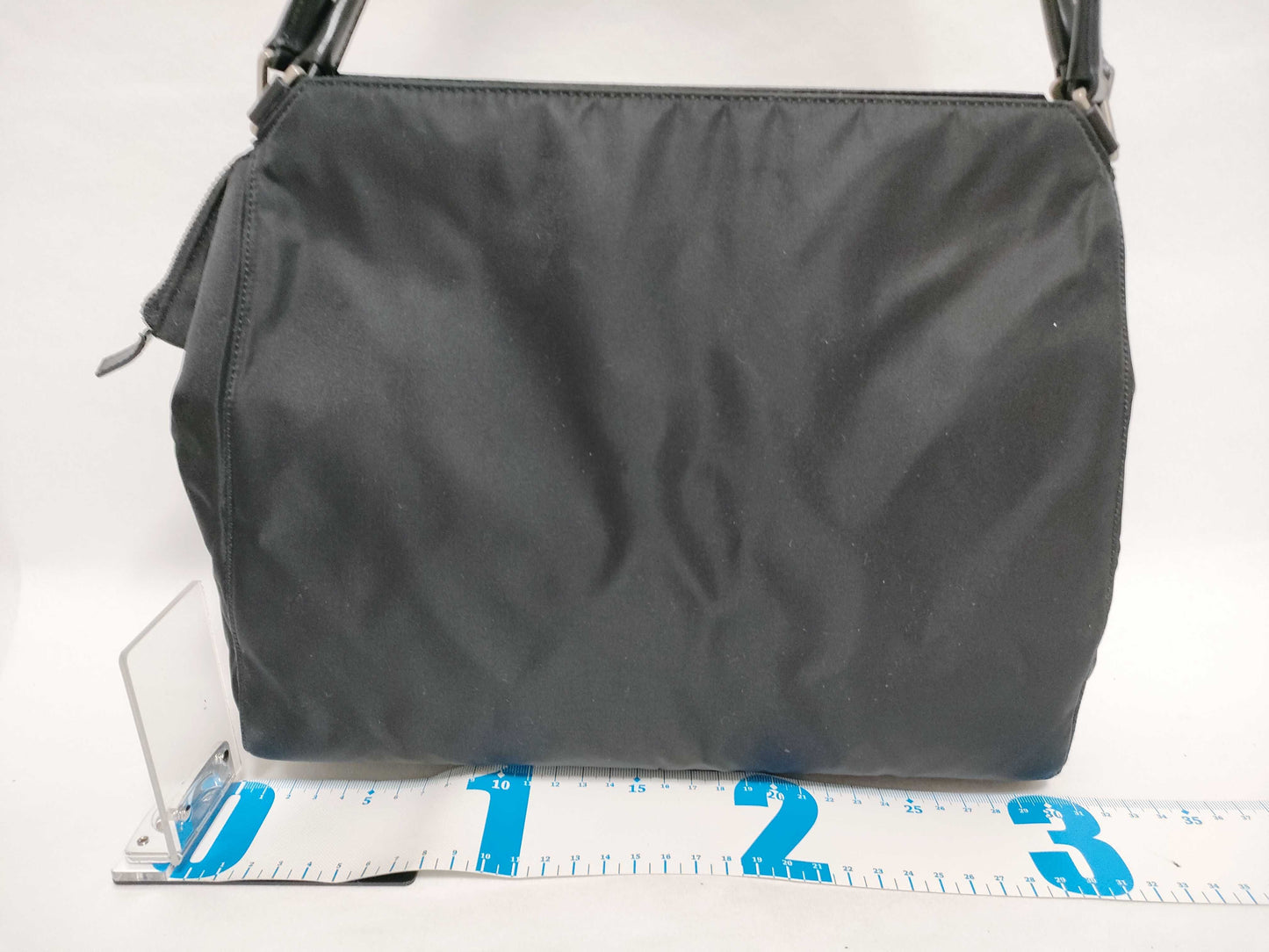 PRADA Nylon Leather Tote Bag