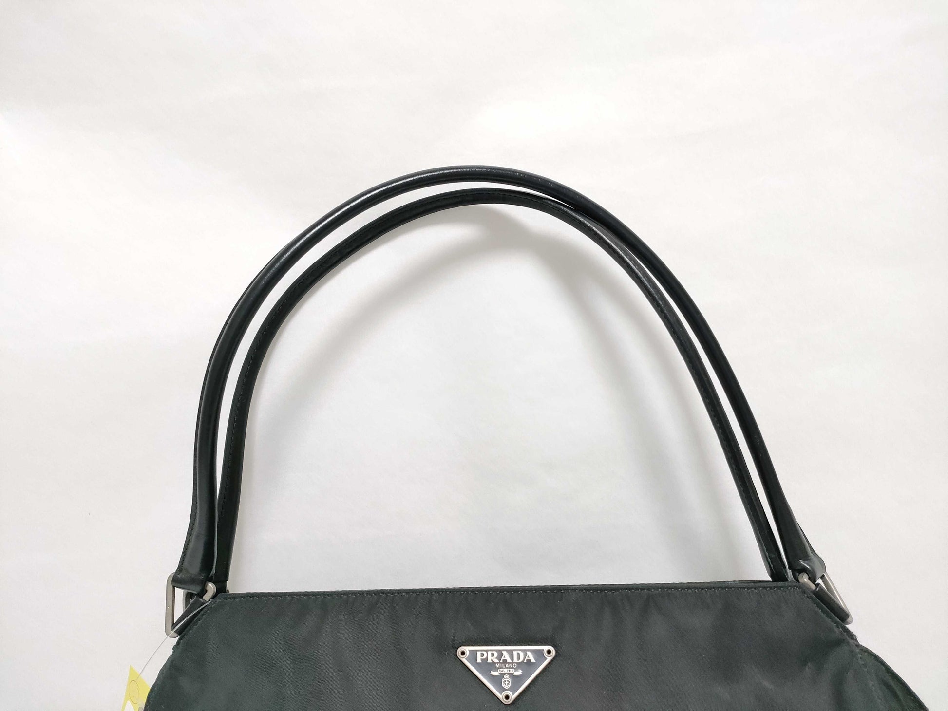 PRADA Nylon Leather Tote Bag