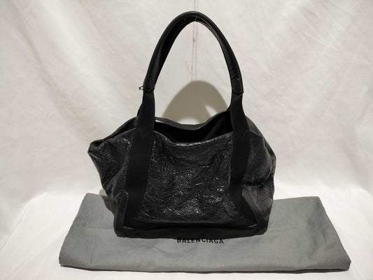 BALENCIAGA Navy Cabas Handbag