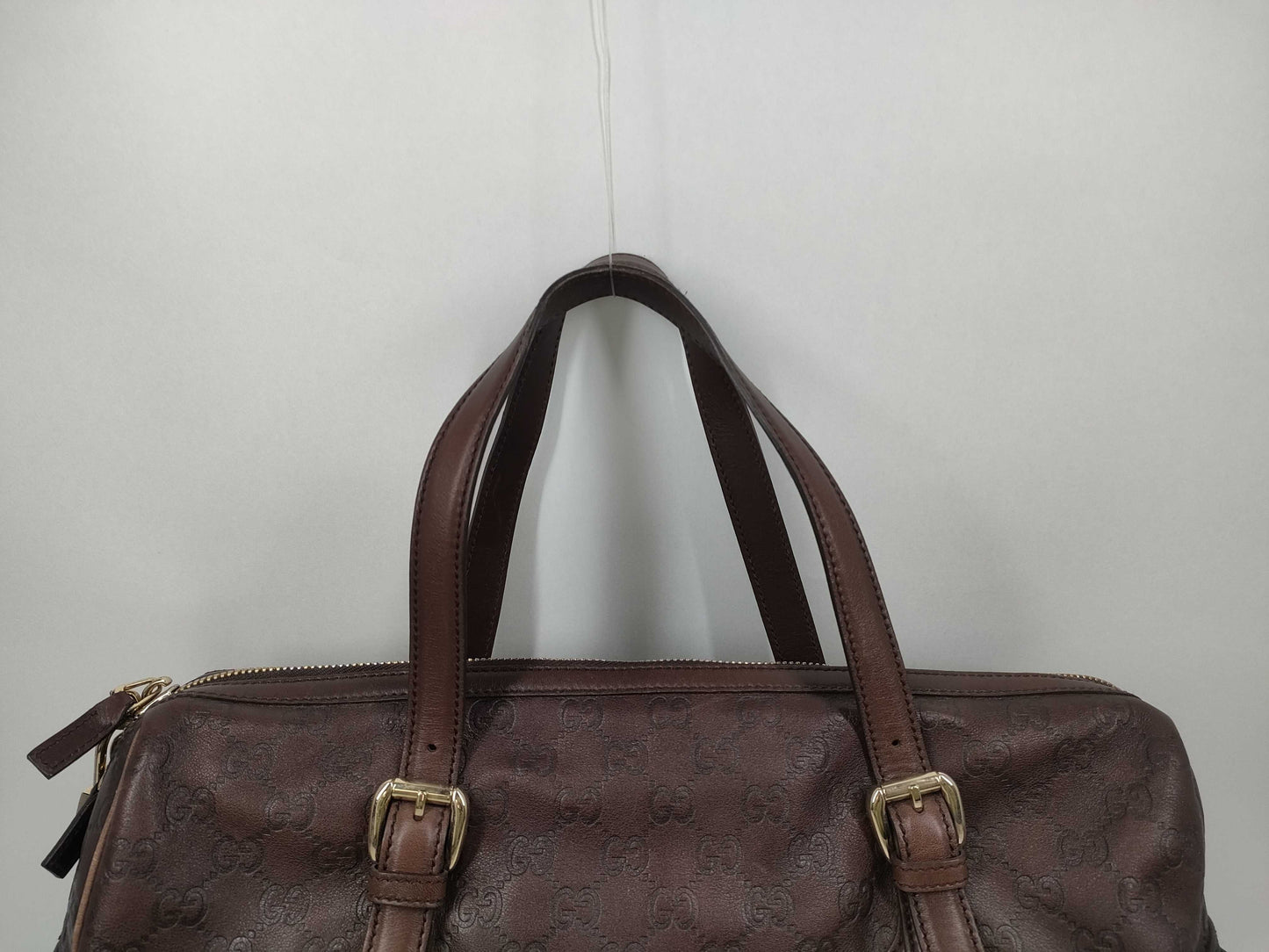 GUCCI Guccissima Horsebit Boston Bag