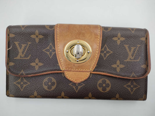 LOUIS VUITTON Monogram Porte-Feuille Boesi Turnlock Long Wallet Wallet