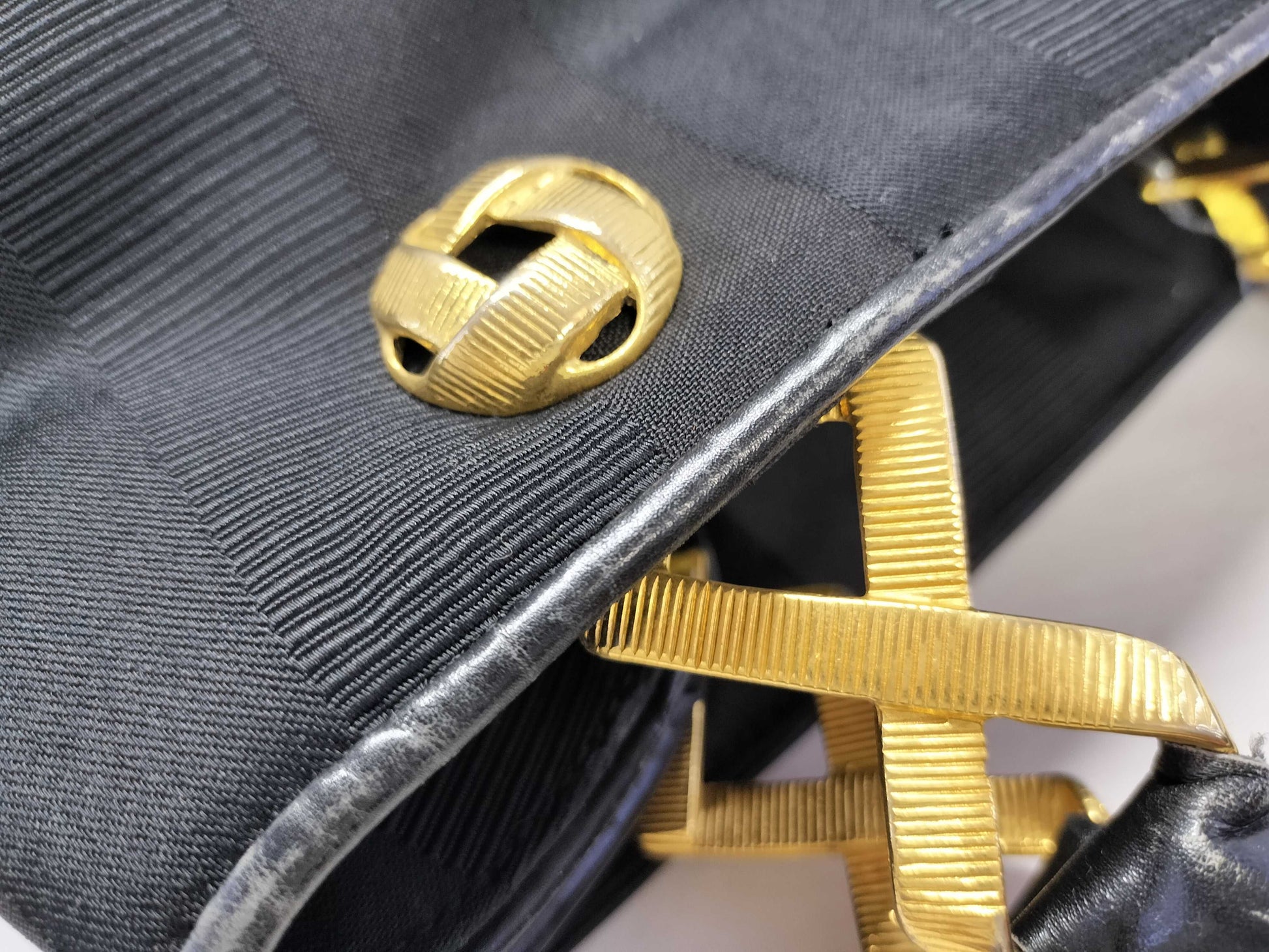 Salvatore Ferragamo AG212 Nylon Handbag