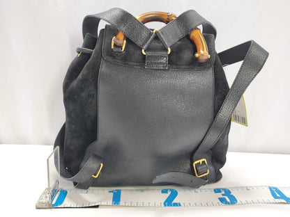 GUCCI Bamboo Suede Leather Backpack / 003 2058 0016 / Backpack