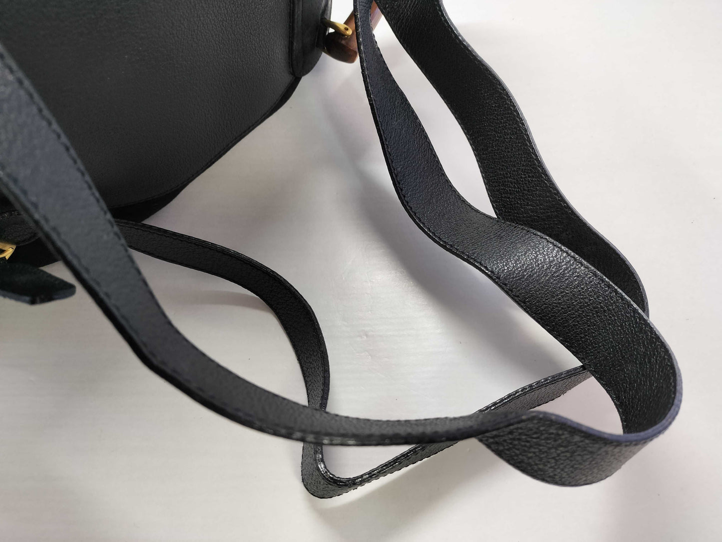 GUCCI Bamboo Suede Leather Backpack / 003 2058 0016 / Backpack