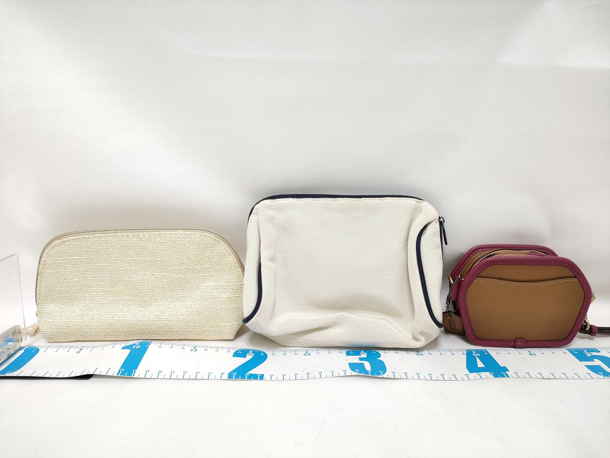 COACH 306 Mini Bag Keychain / Dior Pouch *2 / Total of 4 Pouches