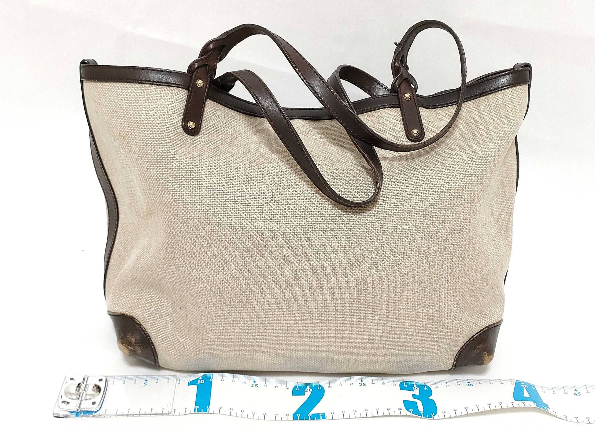 GUCCI Craft Canvas/Leather Tote Bag 247209 493075 Tote Bag