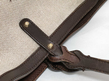 GUCCI Craft Canvas/Leather Tote Bag 247209 493075 Tote Bag