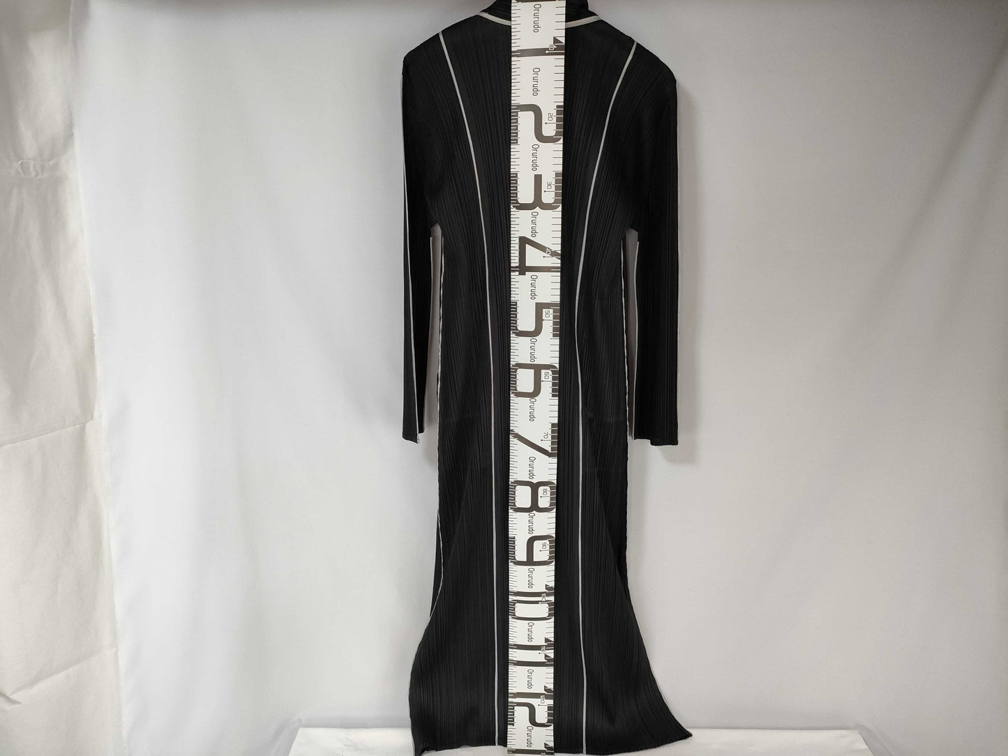 ISSEY MIYAKE Pleats Please Long Jacket Black Jacket