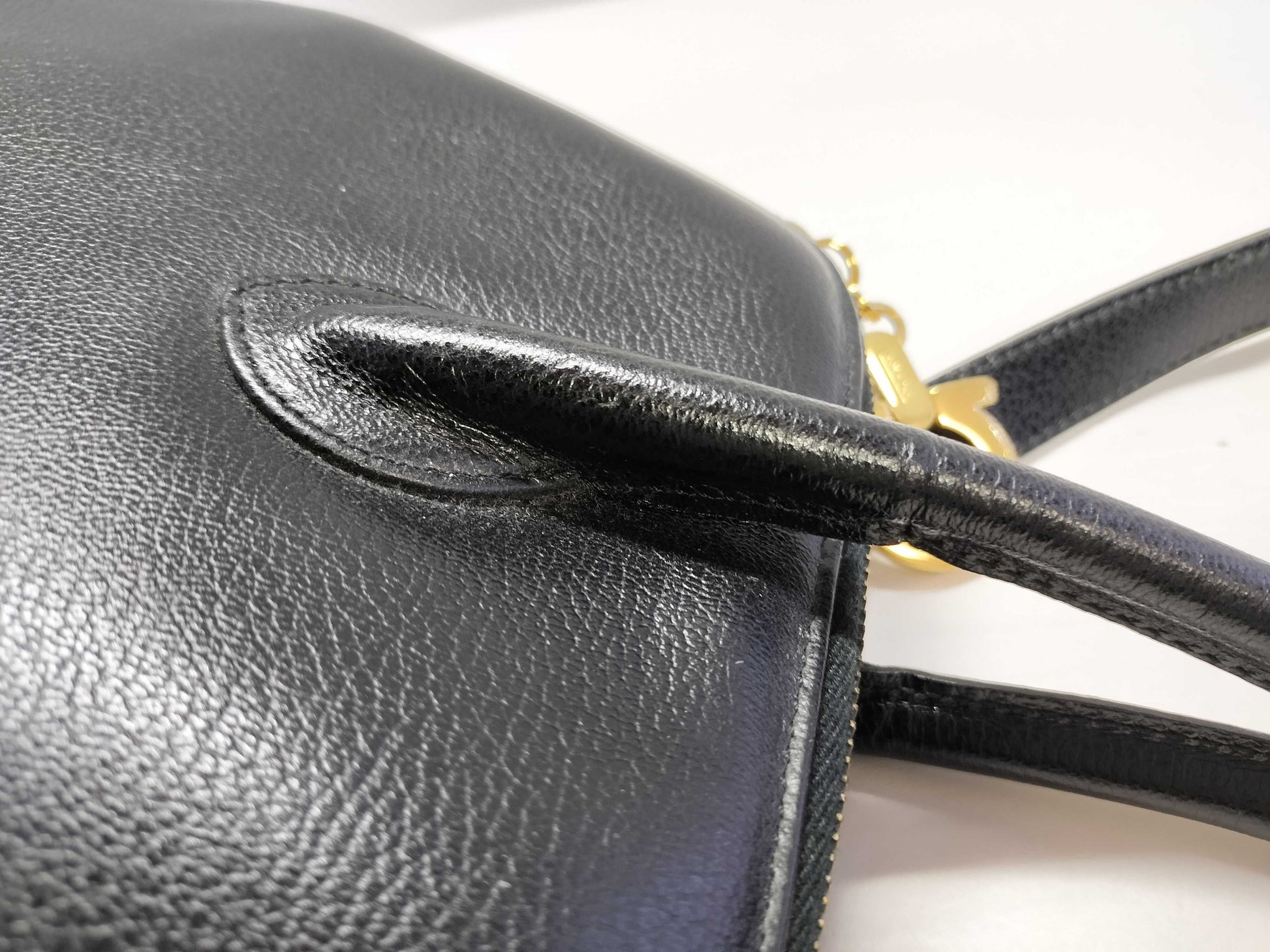 Salvatore Ferragamo Gancini 2-Way Leather Shoulder Bag