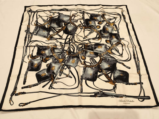 HERMES Carre 90 BRIDES REBELLES Scarf