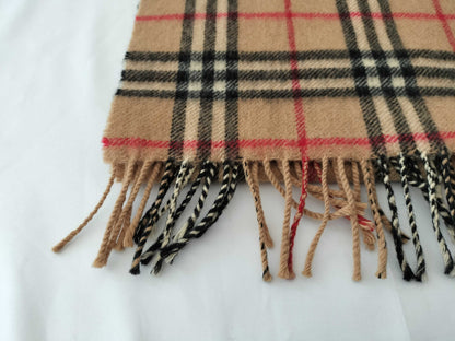 BURBERRY 50% Cashmere/50% Wool Nova Check Scarf