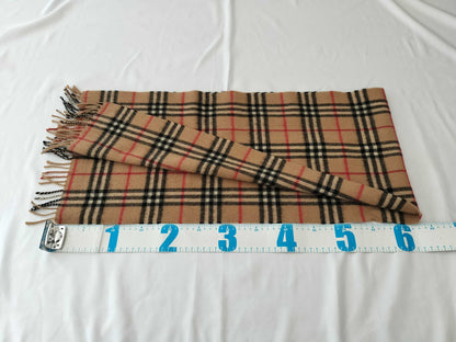 BURBERRY 50% Cashmere/50% Wool Nova Check Scarf