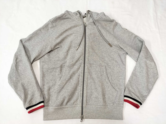 MONCLER Maglia Hoodie Gray Top