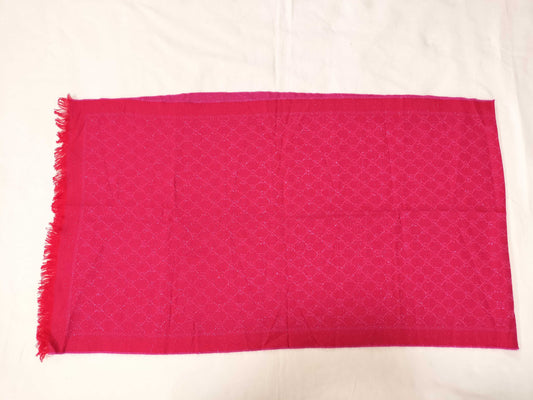GUCCI GG Pink Large Stole Scarf