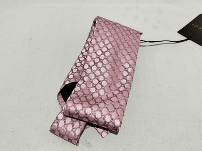 GUCCI GG Tie GG Pink Tie with Tag