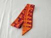 HERMES Twilly Orange Silk Scarf