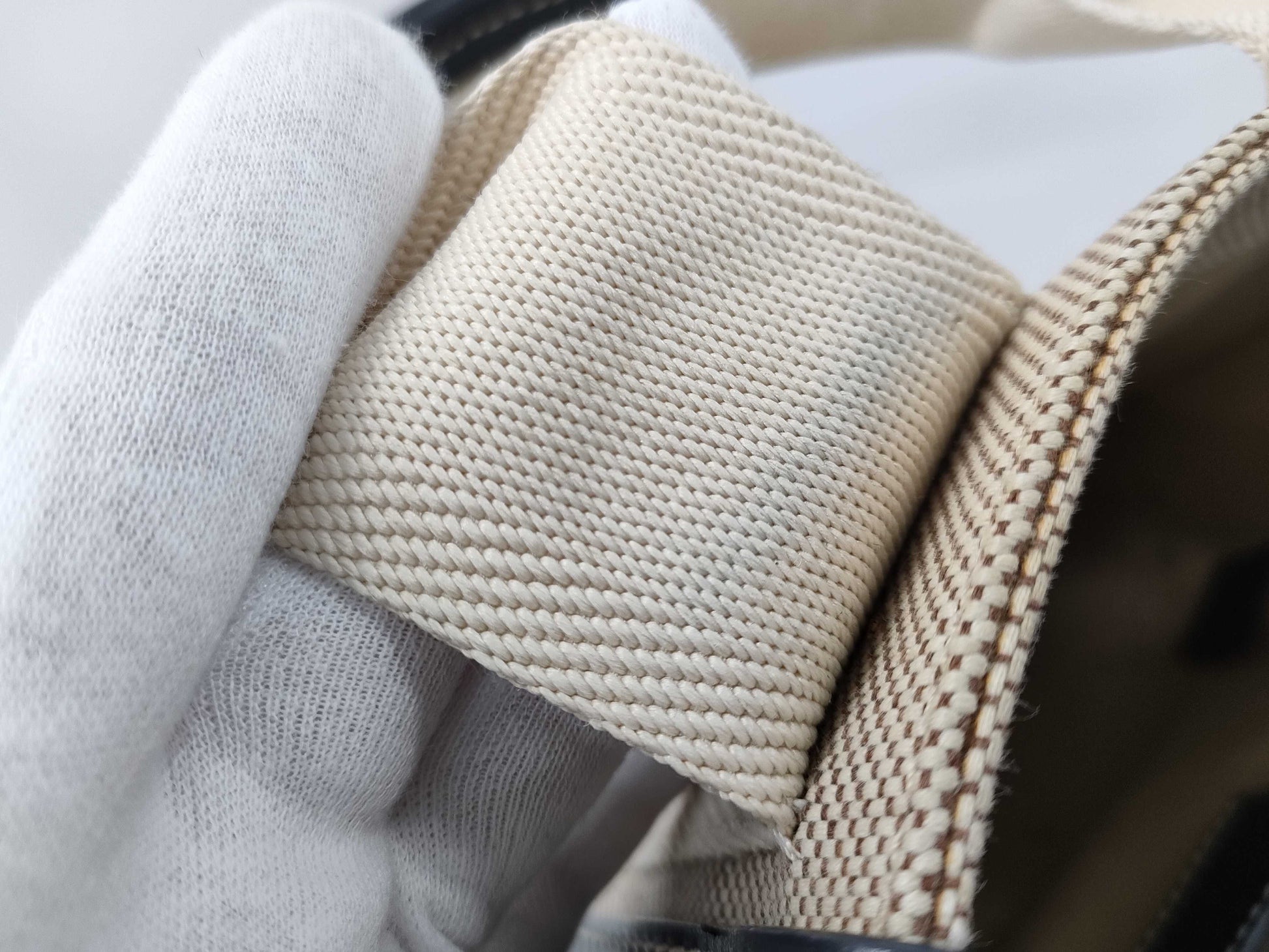 chloe Woody Small Canvas x Leather 2WAY Handbag