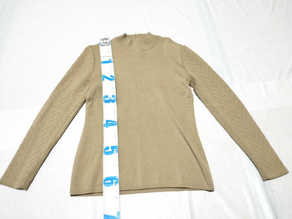 CELINE Ensemble Long Sleeve Top with Macadam Design Buttons