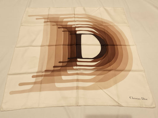 Dior D scarf
