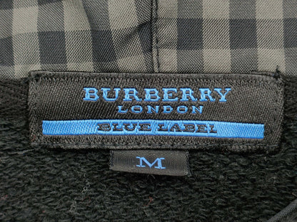 BURBERRY Blue Label Pullover Hoodie Check Pattern Top