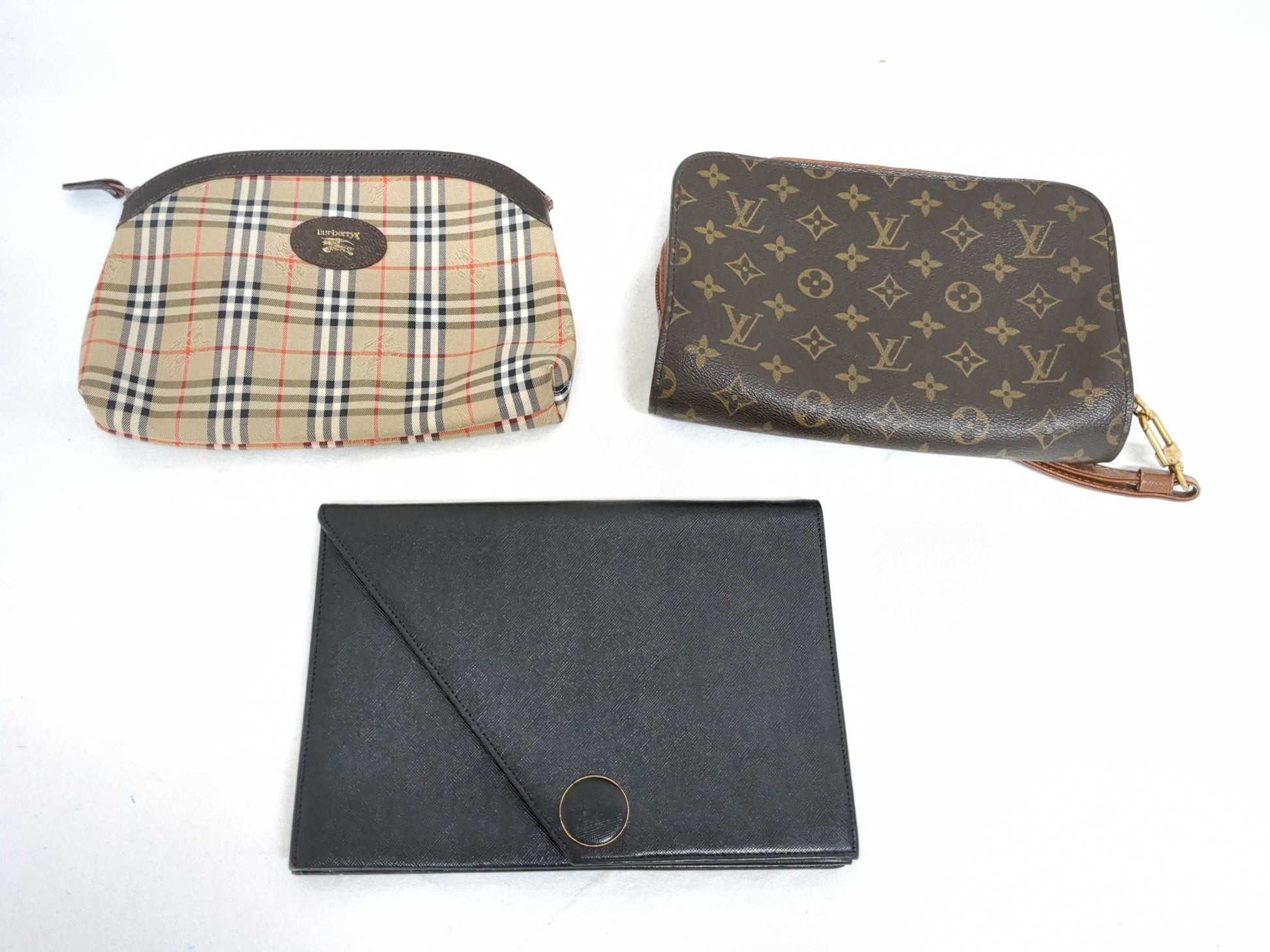 LOUIS VUITTON Monogram Orsay/YSL and other clutch/second bag 3-piece second bag