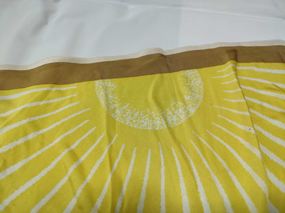 HERMES Carre Triangle Scarf Yellow Scarf
