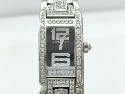 AUDEMARS PIGUET E98453 Quartz Black Dial 18K Gold Women's Watch