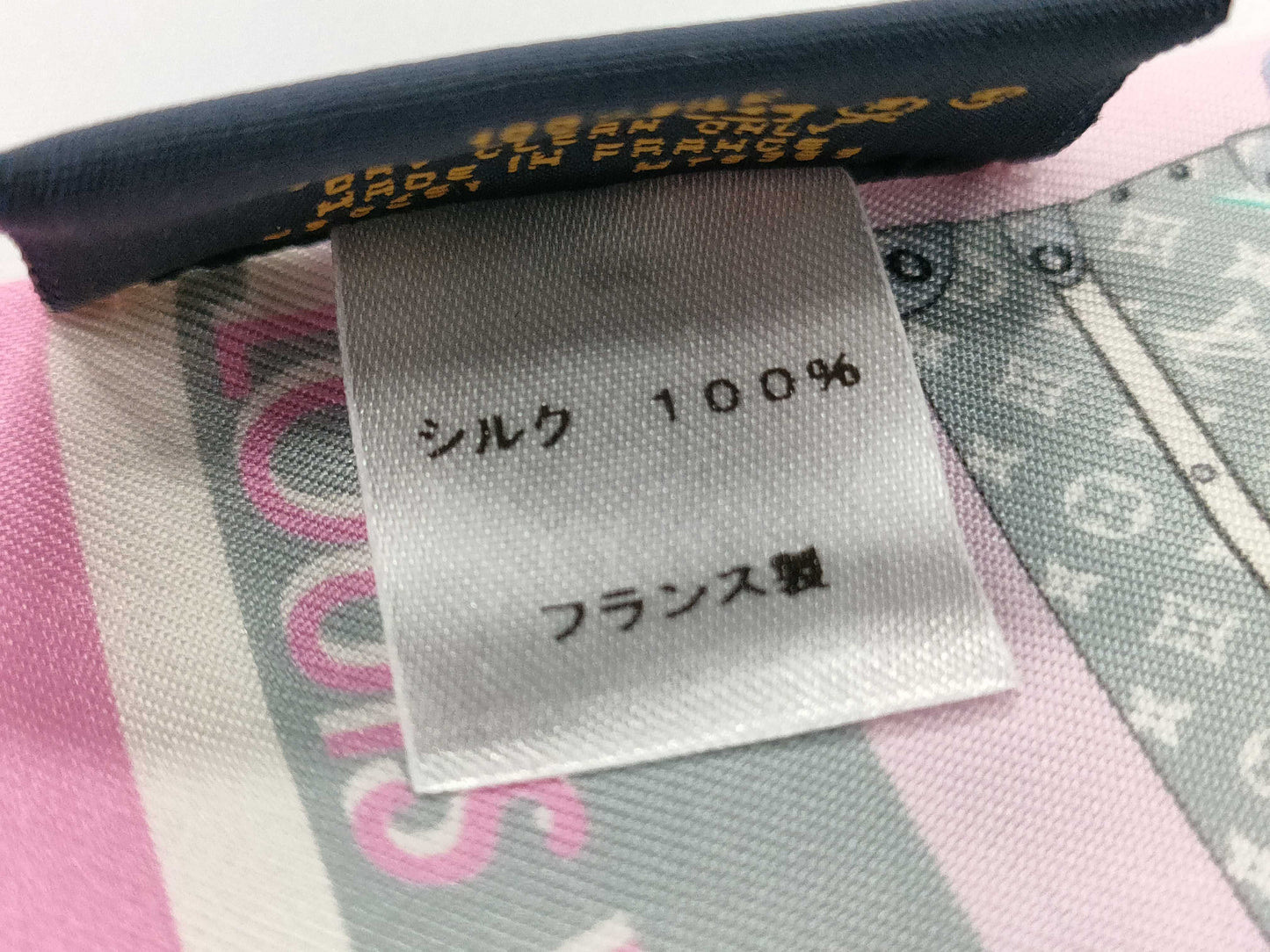 LOUIS VUITTON Monogram Scarf M76969 Silk Bandeau Fleur Ribbon Scarf Other Accessories