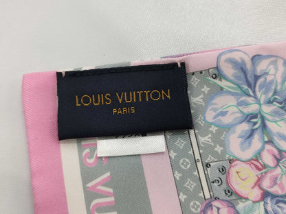 LOUIS VUITTON Monogram Scarf M76969 Silk Bandeau Fleur Ribbon Scarf Other Accessories
