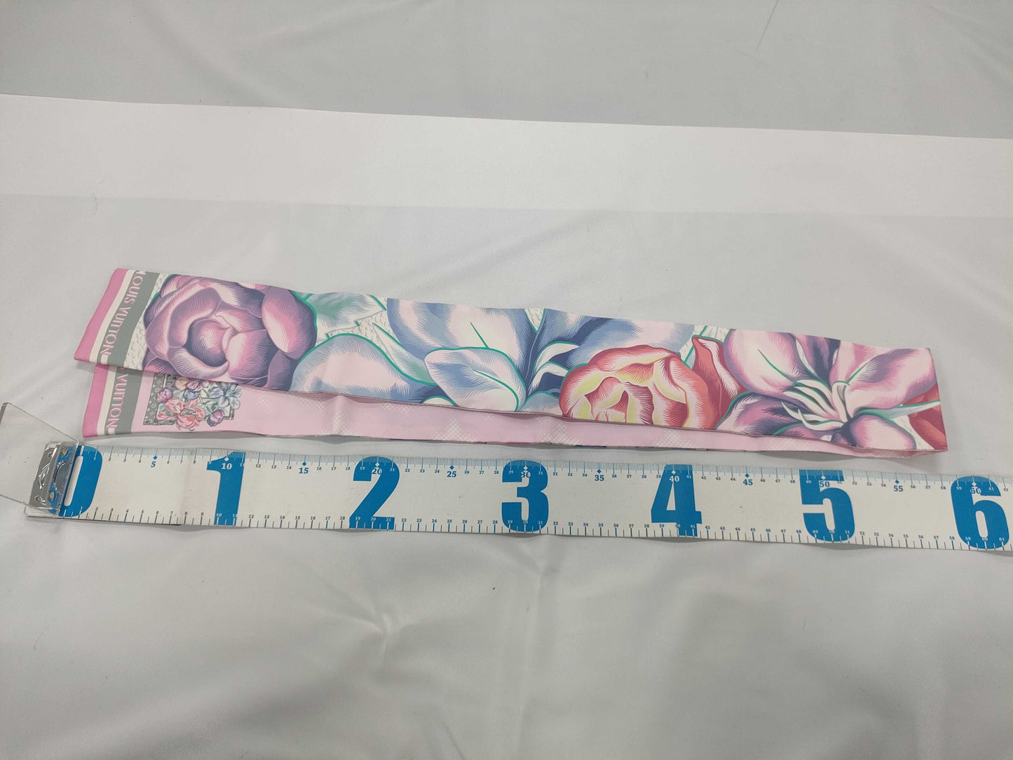 LOUIS VUITTON Monogram Scarf M76969 Silk Bandeau Fleur Ribbon Scarf Other Accessories