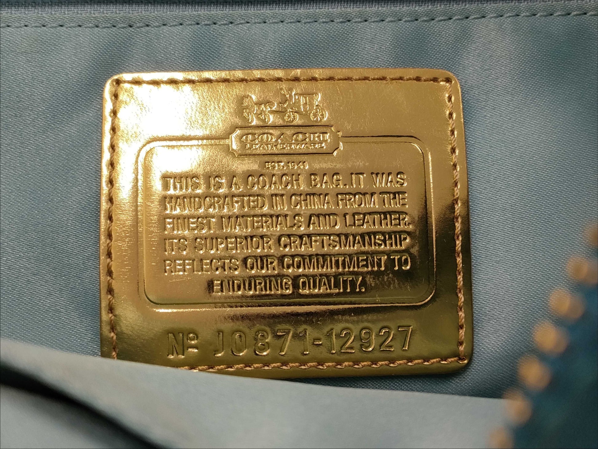 COACH 3 Piece Set Carriage Logo 30136 12927 Handbag