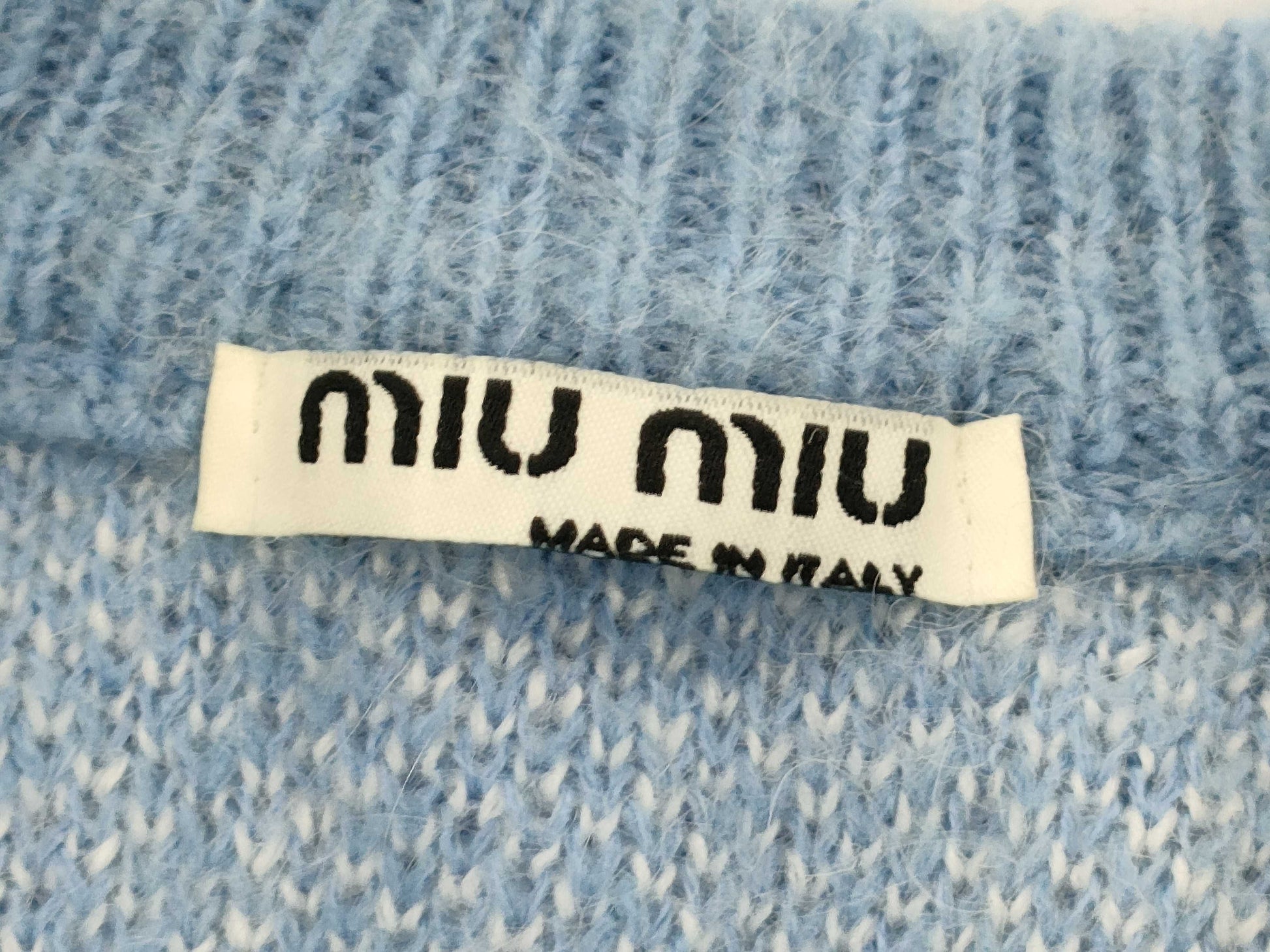 Miu Miu Mohair Knit Sweater Top