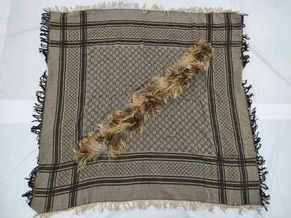 GUCCI fox fur stole scarf