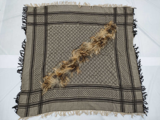 GUCCI fox fur stole scarf