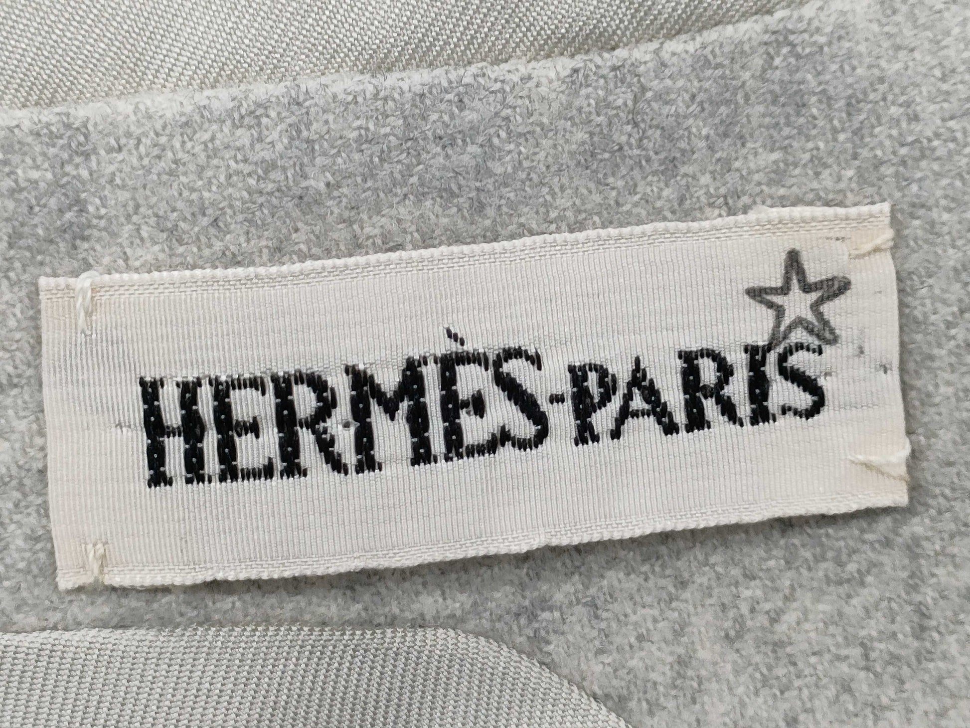 HERMES Cashmere Collarless Jacket