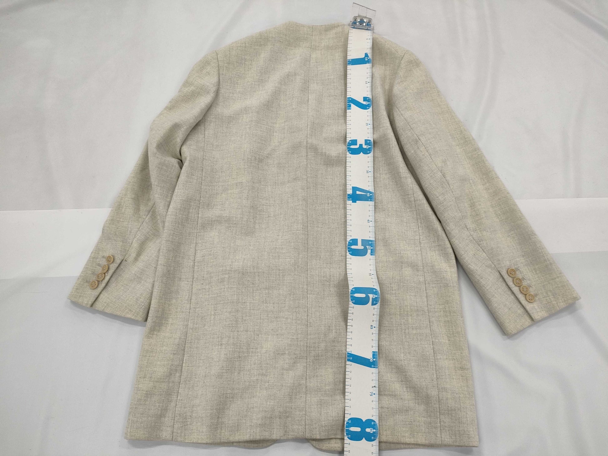 HERMES Cashmere Collarless Jacket