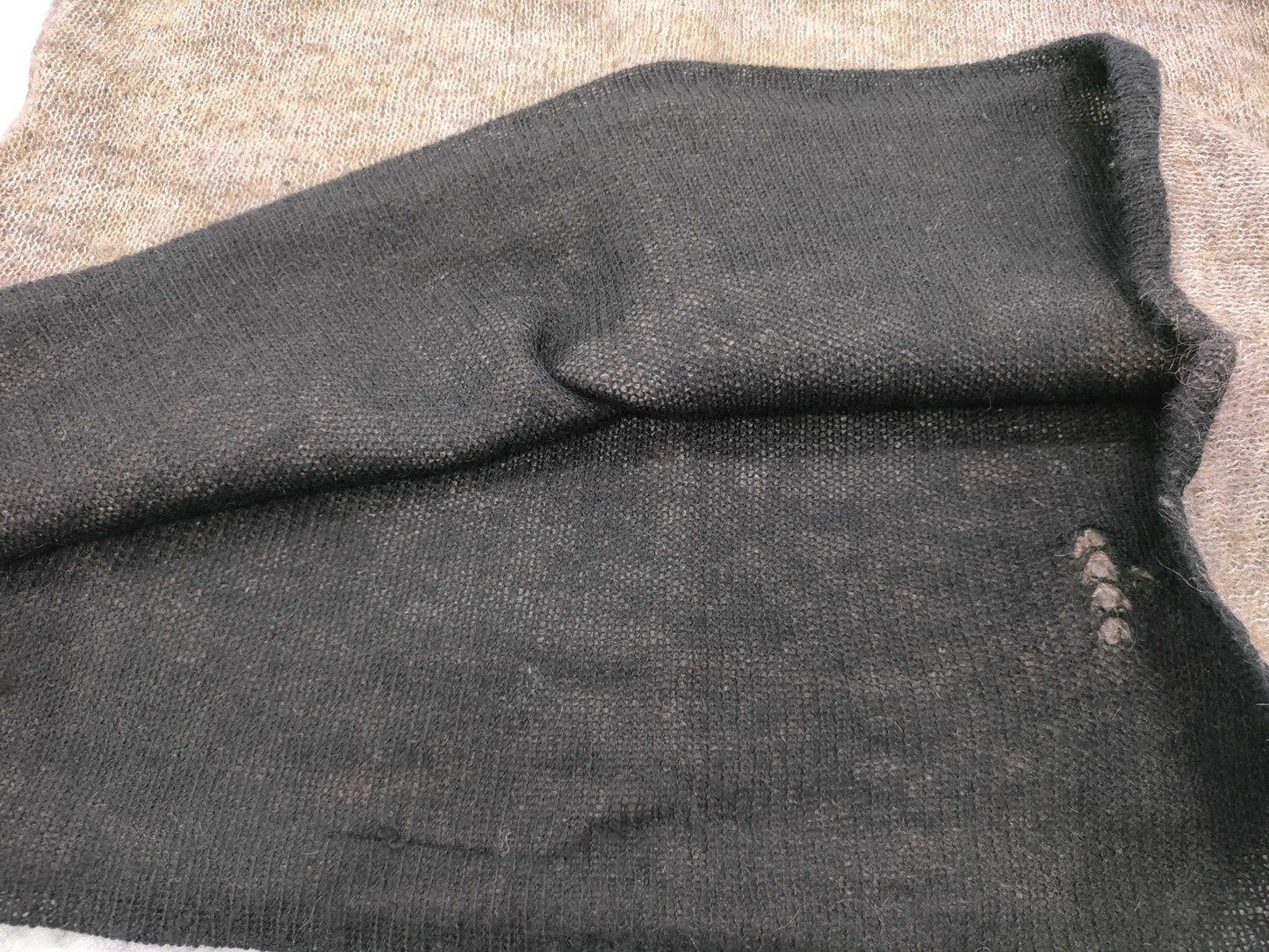 HERMES Knit Turtleneck Thin Top