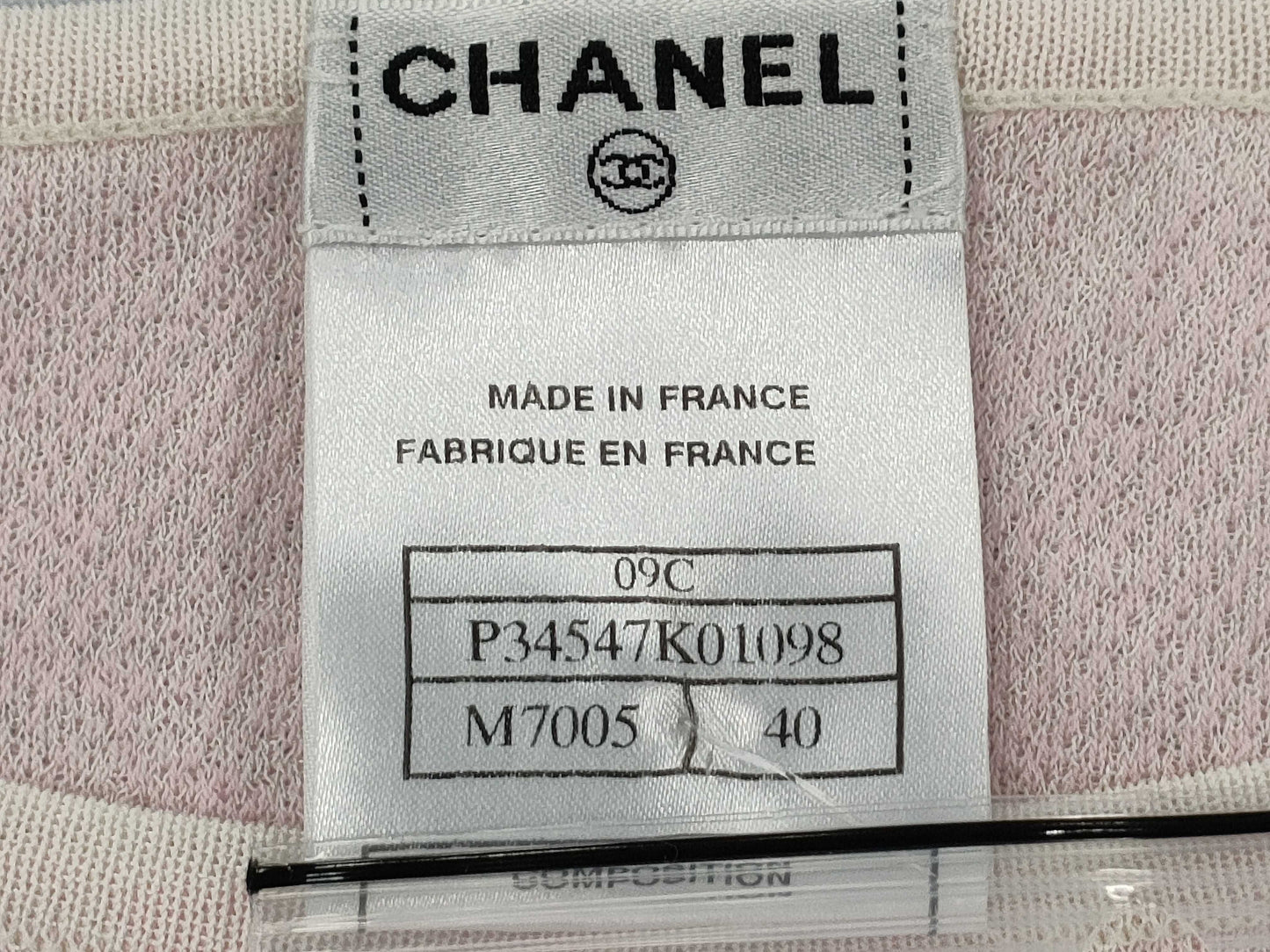 CHANEL 09C P34547K01098 Sleeveless Top Tops