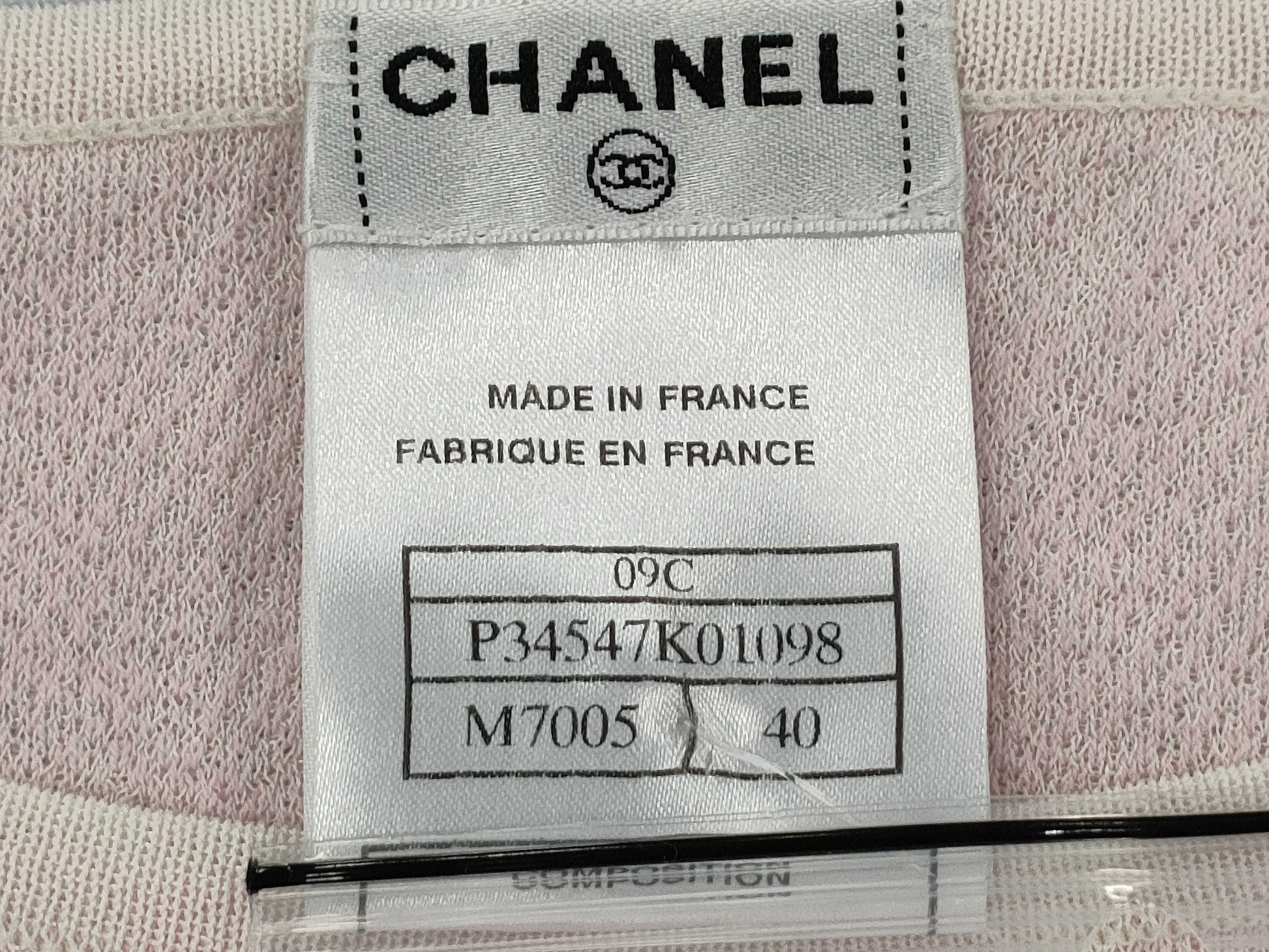 CHANEL 09C P34547K01098 Sleeveless Top Tops