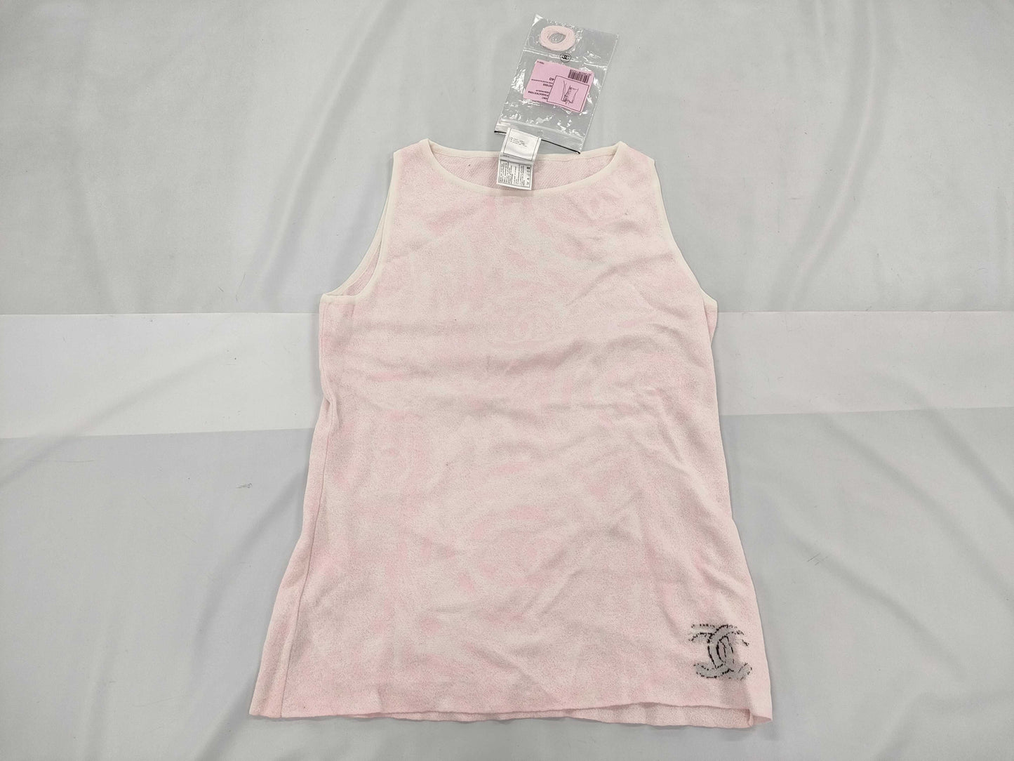 CHANEL 09C P34547K01098 Sleeveless Top Tops