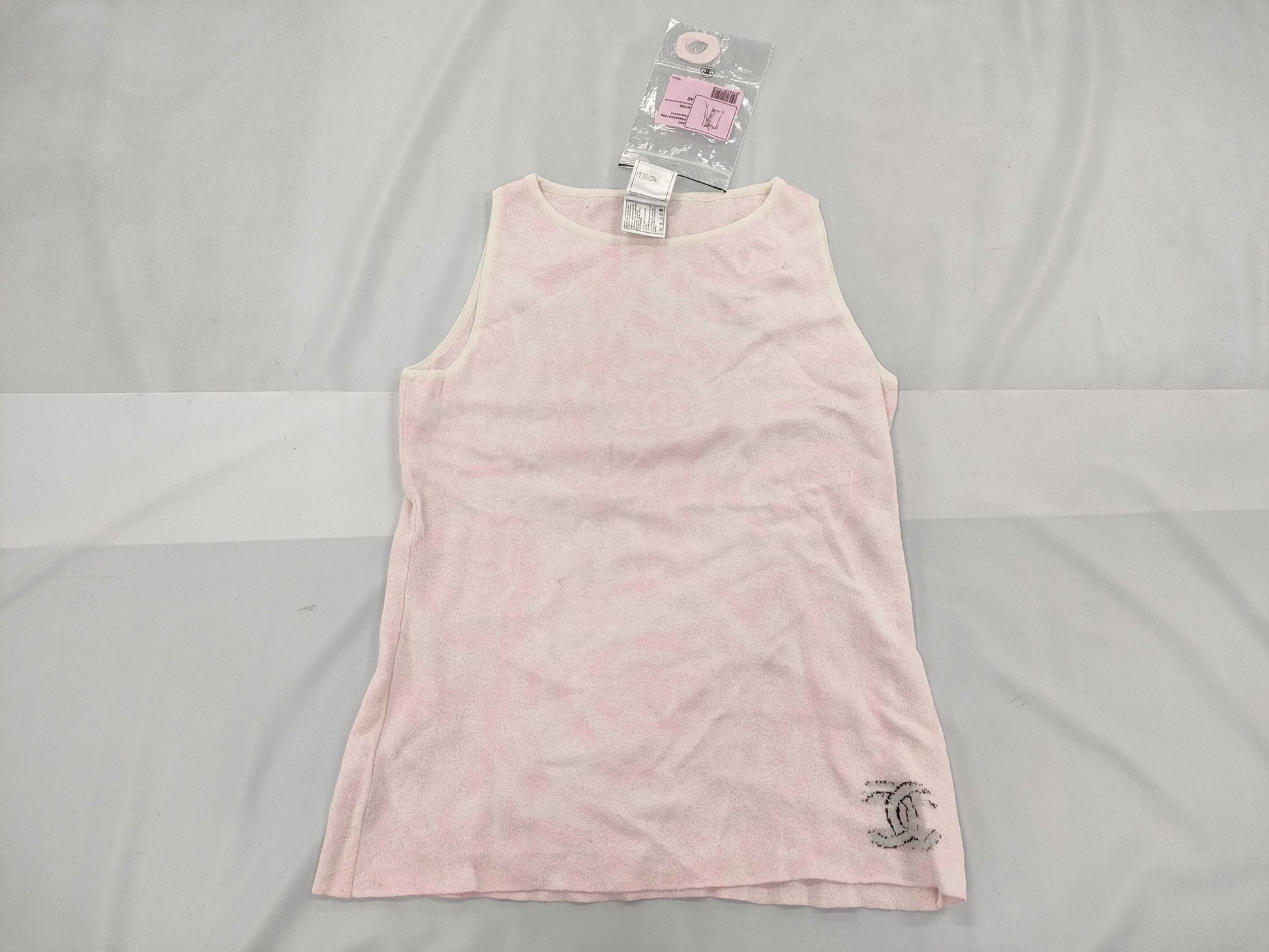 CHANEL 09C P34547K01098 Sleeveless Top Tops