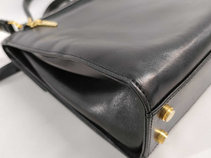 Salvatore Ferragamo Gancini Leather 2WAY Handbag