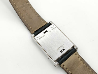 Cartier Tank Basculant SM W1011158 2386 352843CD Quartz Unmoving Women's Watch
