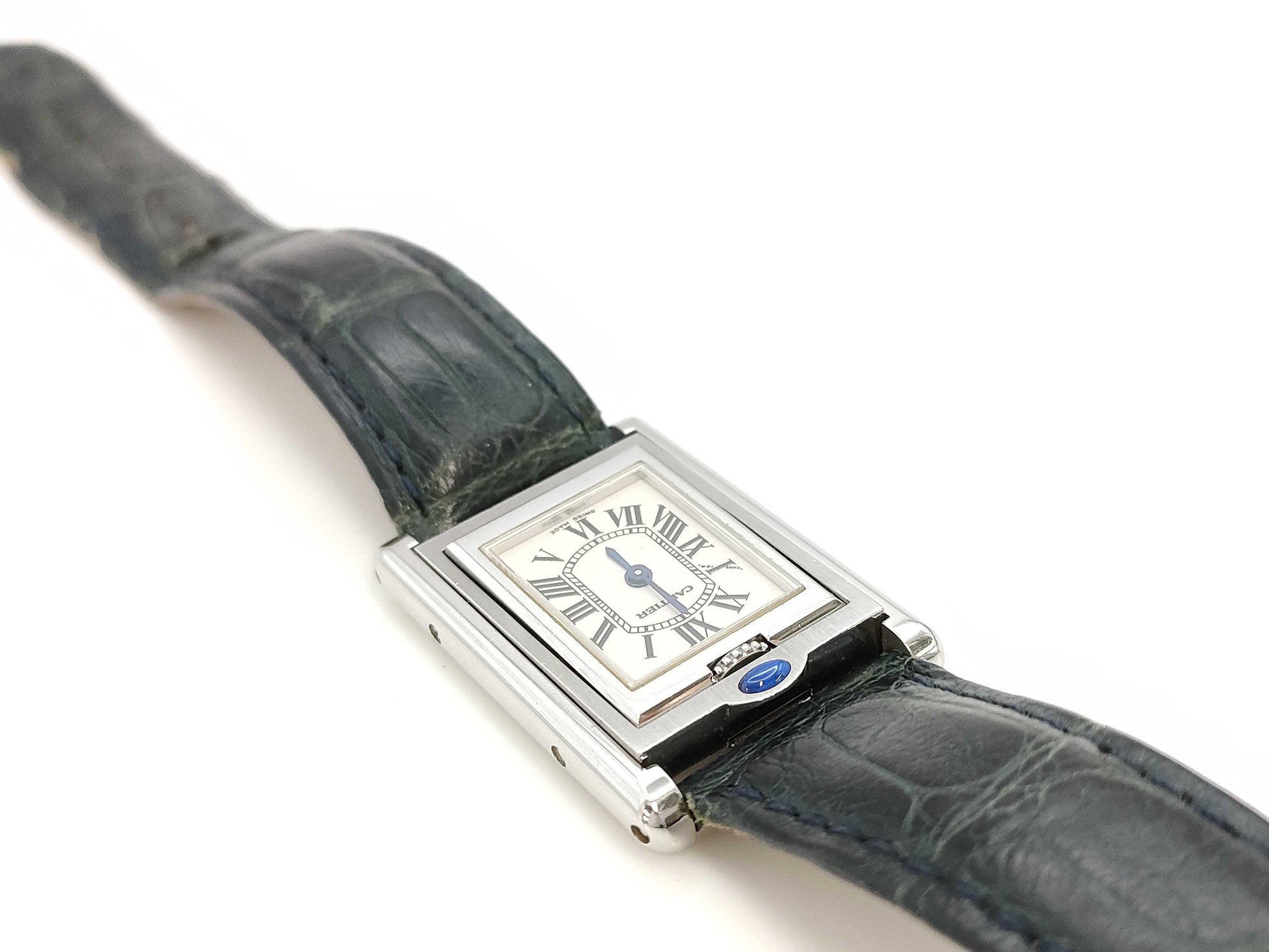 Cartier Tank Basculant SM W1011158 2386 352843CD Quartz Unmoving Women's Watch