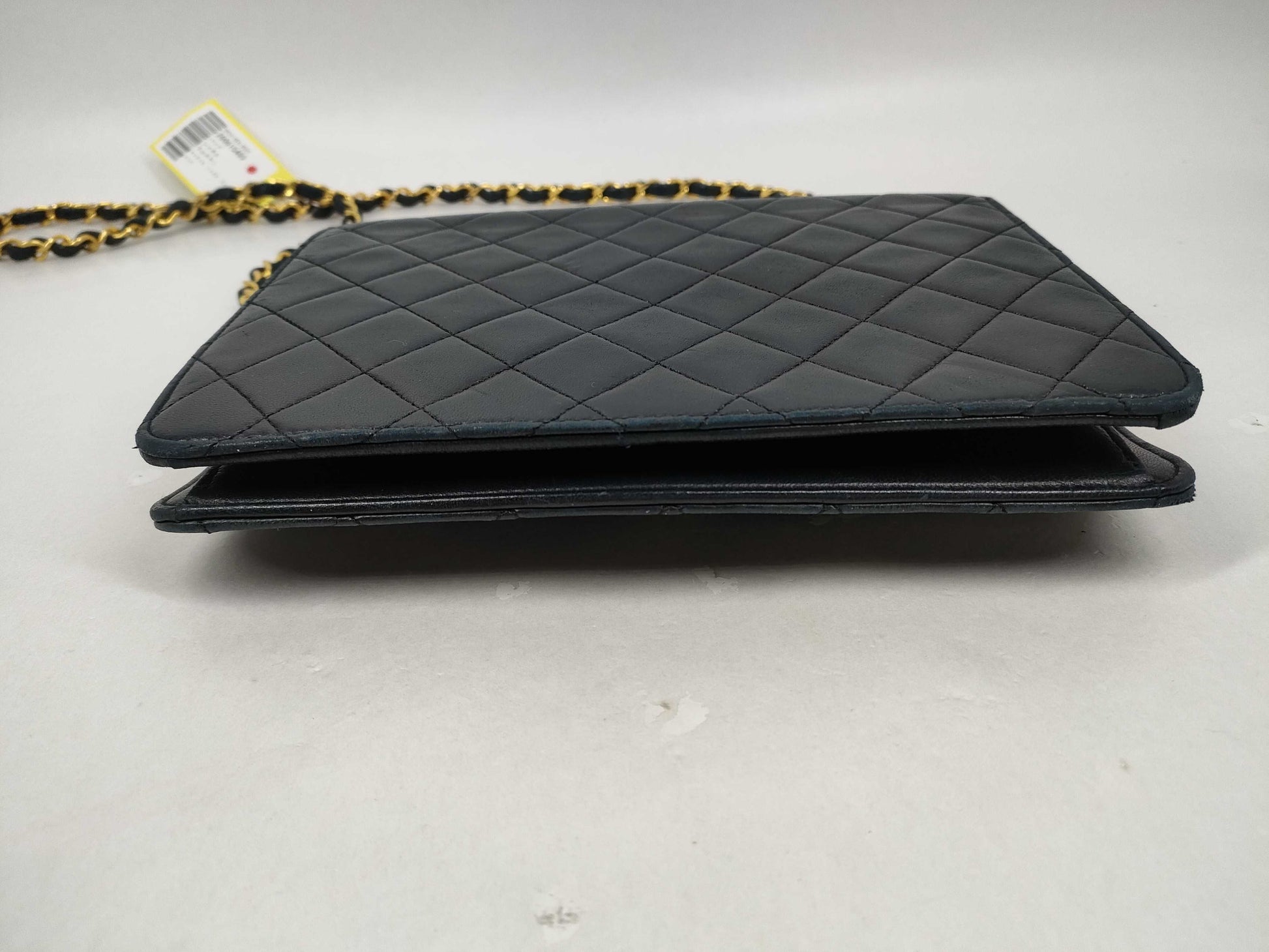 CHANEL Lambskin Matelasse Single Push Lock Shoulder Bag