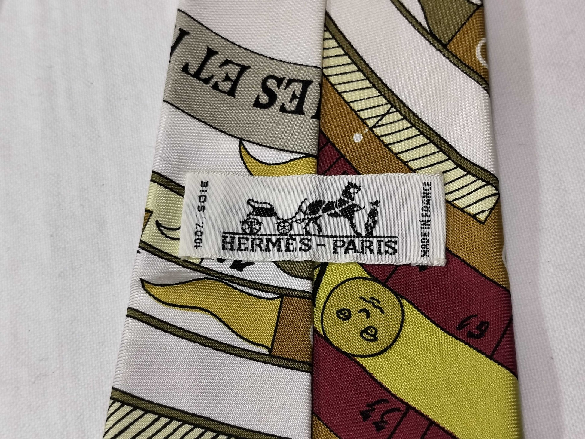 HERMES all-over print tie
